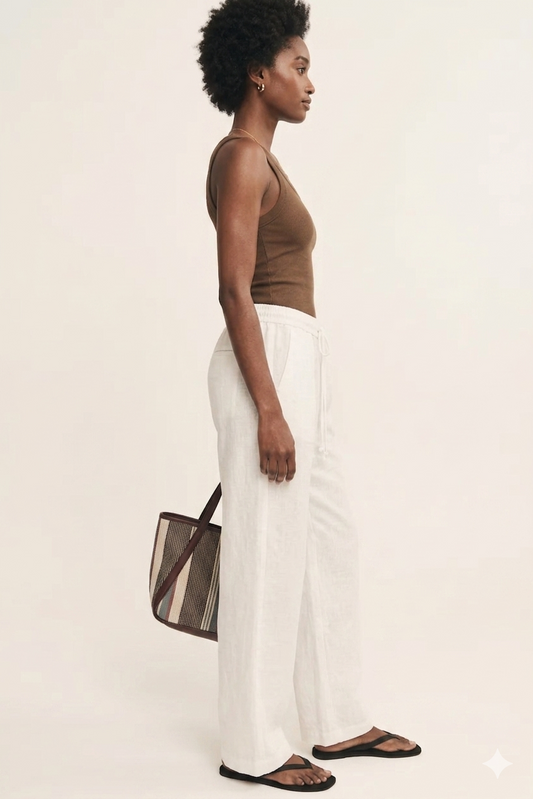 Pantalon en lin sobre